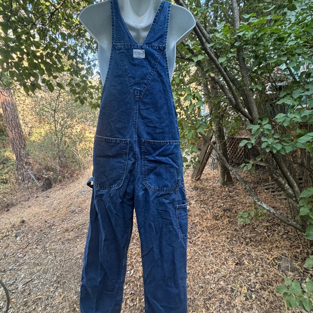 Vintage Medium Wash Overalls - Picture 2 of 3